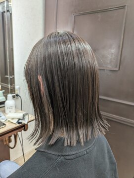 エルベ  茨大前店(elve) 大人可愛い外ハネボブ × オリーブブラウン