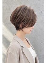 ライフ 湘南台(Life)&nbsp;大人かわいい丸みショートボブ×柔らかベージュ