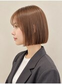 193. 艶ショートボブ/前髪ありショート/デザインカラー