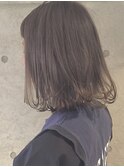 ミントグリーンベージュ+レイヤーボブ