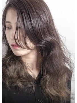 ヘアメイク エイト キリシマ(hair make No.8 kirishima) 〔No.8 中村〕ヴェールウェーブ　かき上げバング