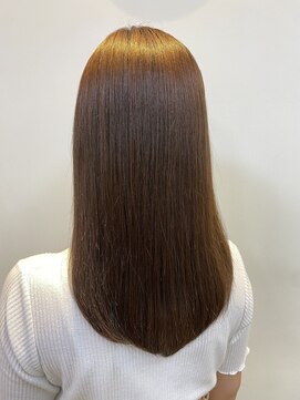 リゾーム デ リアン(Rhizome des liens) ツヤ髪ロングヘア★黄金髪マジカル縮毛矯正★[錦糸町/髪質改善]