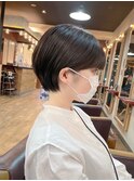 大人可愛い前下がり黒髪ショートボブ20代30代40代 5/20