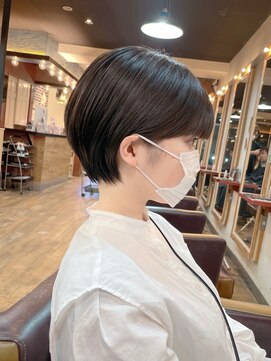 エイト プラット 渋谷2号店(EIGHT plat) 大人可愛い前下がり黒髪ショートボブ20代30代40代 5/20