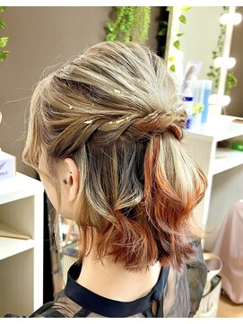 ジェネータ 新横浜店(GENETA) ショートハーフアップ【ヘアセット/新横浜】