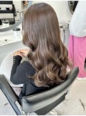 ハイライトダブルカラーケアブリーチインナーカラーグレージュ