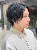 前下がりショート コスメパーマ