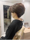 着物ヘア夜会巻き下付き黒留袖