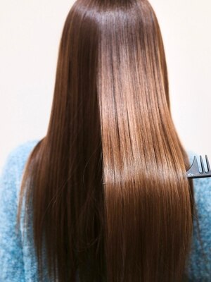髪の状態に合わせて、あなたに合った髪質改善メニューをご提案。髪が芯から潤い、ハリ・艶のある美艶に。