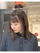 ヲタク(wotaku.)&nbsp;オリーブカラーブラウンカラーベージュカラー透明感カラー外はね