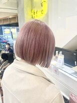 ネオリーブカフ 鶴ヶ峰店(Neolive caff)&nbsp;テリボブ　ダブルカラー　ホワイトピンク