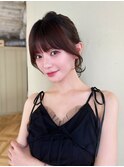 結んでも可愛い顔まわりカット／おくれ毛カット【自由が丘】