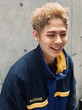 レジュアル(RESSUAL) ベリーショートダークアッシュニュアンスパーマ韓国マッシュ