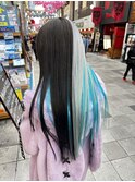 ツートン インナークリアブルー