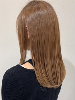 マホラ 二軒屋店(mafola)の写真/《mafola 徳島》【二軒屋駅徒歩1分☆】気になるダメージを抑えて、地毛のような自然なツヤストレートに！