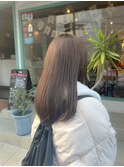 ブリーチなしアッシュブラウン「ブリーチ/髪質改善/金沢文庫駅」