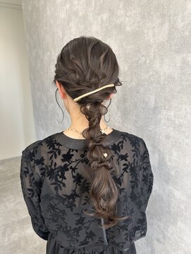 ランガリ ヘアアンドスパ(Rangali Hair&Spa) 【別府　ランガリ】ゆるふわセット、編みおろしアレンジ
