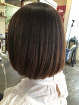 ヘアメイク アンジ(Hair Make angie)の写真/【上杉/駐車場有り】オーガニックカラー取扱い◎ダメージを最小限に抑えた施術で理想の仕上がりに！