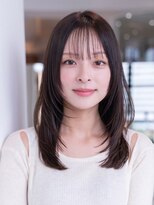 レイヤーカット/シースルーバング/前髪/小顔/20代30代/韓国ヘア