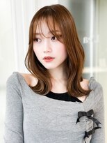 レア 表参道(L'ea)&nbsp;ミディアムヘア暗めカラーグランマッシュデザインカラー