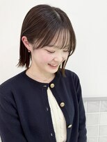 マアム ジー 明大前店(ma'am Zee) 切りっぱなしボブ×カッパーブラウン