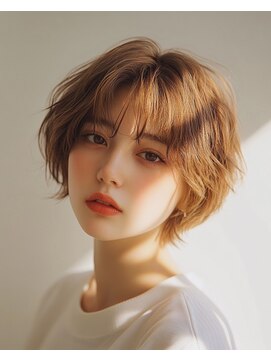 アロマ ヘアルーム 池袋店(AROMA hair room) ボブレイヤーボブパーマレイヤーカットマロンベージュ顔周り