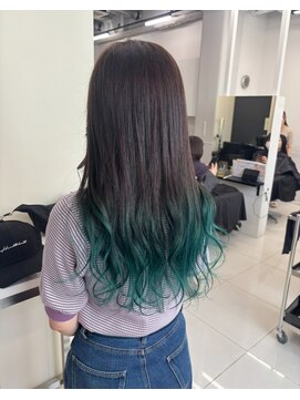 アライブ ハラジュク(ALIVE harajuku) 【ALIVE 夕貴】グリーングラデーションカラー