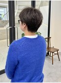 「evri」丸みショートボブ　ボブ　ショートカット　透明感カラー