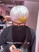 ダズリングディア(Dazzling Deer)&nbsp;ホワイト／シルバー／メンズ／ハイトーン／ブリーチ