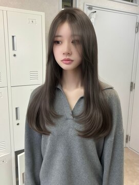 トレヘアー 京都 烏丸(tRe hair) レイヤー/小顔カット/グレージュ/オリーブベージュ/艶髪/美髪