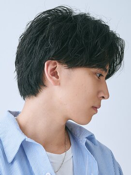 エルマーク メンズパーマ 梅田(L-MARK) 波巻きパーマ/スパイラルパーマ/メンズ/眉毛/短髪/サーフカール