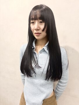 透明感カラー/艶カラー/顔まわりカット/20代