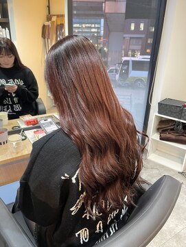 ラフ(LAFF) ブラウンレッド/ブリーチなしカラー/暖色カラー