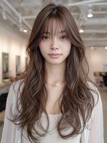 ノラ シブヤ(NORA)&nbsp;ハッシュカットミディアムレイヤーロングウルフ顔まわりレイヤー