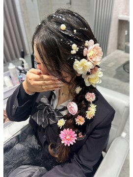 ベルグロー(BELLEGROW) 編み下ろしヘア/お呼ばれへアセット/卒業式ヘア