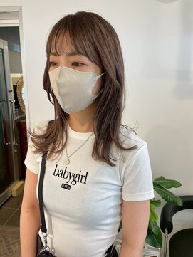  fit stand 千葉/ショートボブ/カット/パーマ/ダブルカラー/トリートメント/縮毛矯正 イメチェン/ピンクベージュ/アンブレラカラー[千葉]