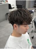 ツイストシャドウパーマ波巻きパーマメンズパーマ