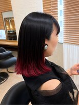 ヘアリゾート粋 トゥジュ 池袋東口店(tujuh)&nbsp;デザインカラー/エンドカラー/レッド/ミディアム