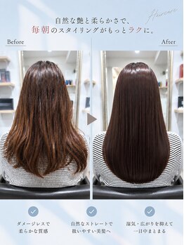 オアハカタ(oa hakata)の写真/【紫外線に負けないうる艶髪】この時期だからこそ矯正が初めての方に体感頂きたい！ハイクラスの縮毛矯正◇