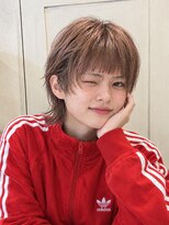 ヘアーリゾートガーデン 南林間店(Hair Resort Garden)&nbsp;【ペールピンク×ケアブリーチ】派手すぎない透明感カラーウルフ