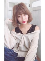 ヘアーデザイン リマ(Hair Design Lima)  『Lima』大人かわいいフェミニンベージュカラーボブ