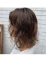フェンヘアーアイス 中目黒(Fen.hair ici)&nbsp;ミディアム　ナチュラル　ニュアンスパーマ