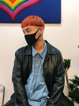 ホープ 渋谷(HOPE) オレンジ×坊ちゃんカット