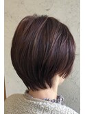 白髪ぼかしショートボブ