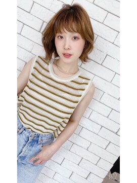 トゥーリ(tuuli) tuuli☆20代30代40代ベビーバングショコラベージュワンカール