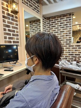 ロク 白楽(rocu) 前髪/マチルダボブ/ピンクベージュインナー/グレージュ[白楽駅]