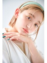 リトル 横浜(little)&nbsp;センター分け切りっぱなしボブ