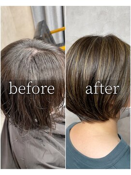 モイ(moy) 脱白髪染め/白髪ぼかし/ハイライト/グラデーションカラー/浅草