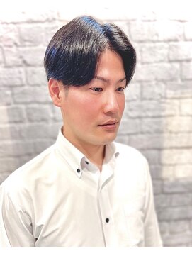 グレイスフルバーバー 赤坂見附店 清潔感アップ！！ツーブロックセンターパート【赤坂】【床屋】