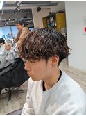 vマッシュ×波巻きスパイラルケアパーマ